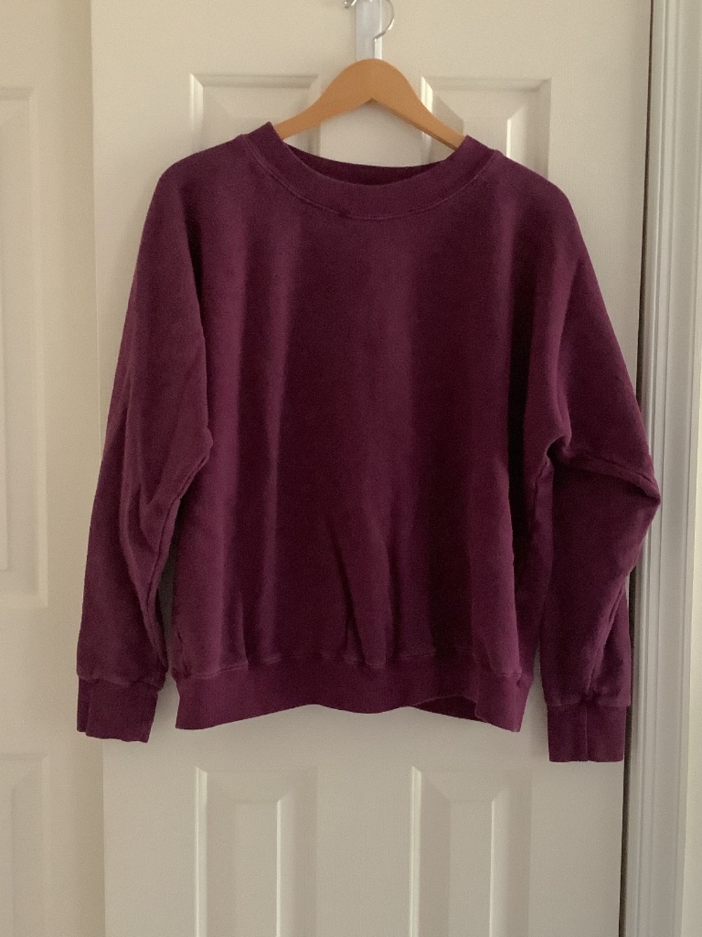 Women's Cozy Crewneck Sweatshirt - Plum